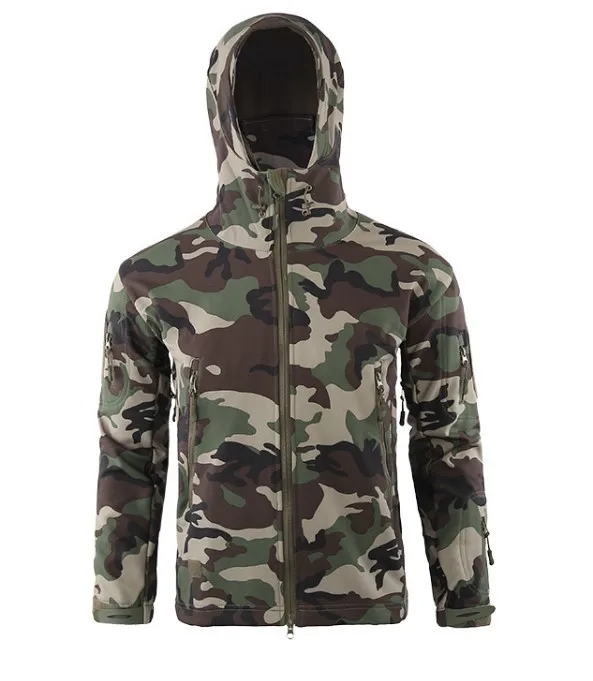 jungle Одежда для охоты, для улицы, Акула, кожа, tad, тактическая, millitary, флисовая куртка, костюм для мужчин, Лесной бой, флисовая куртка для мужчин - Цвет: jungle