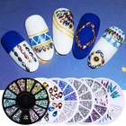 Разноцветные камень-хамелион Стразы для ногтей, украшение для ногтей в колесе, аксессуары для ногтей, маленькие нестандартные бусины, 3D материал