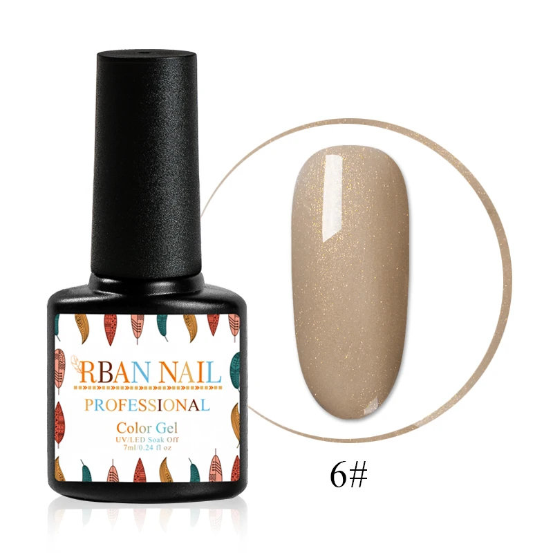 RBAN NAIL Naked Коричневая серия Гель-лак для ногтей 7 мл отмачиваемый осенний зимний лак для ногтей Полупостоянный лак для ногтей УФ-гель - Цвет: HHK3957