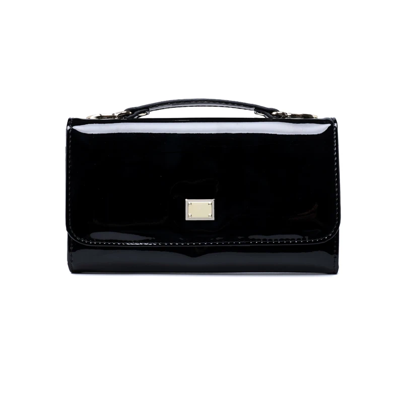 Женская черная вертикальная сумка из искусственной кожи многофункциональный