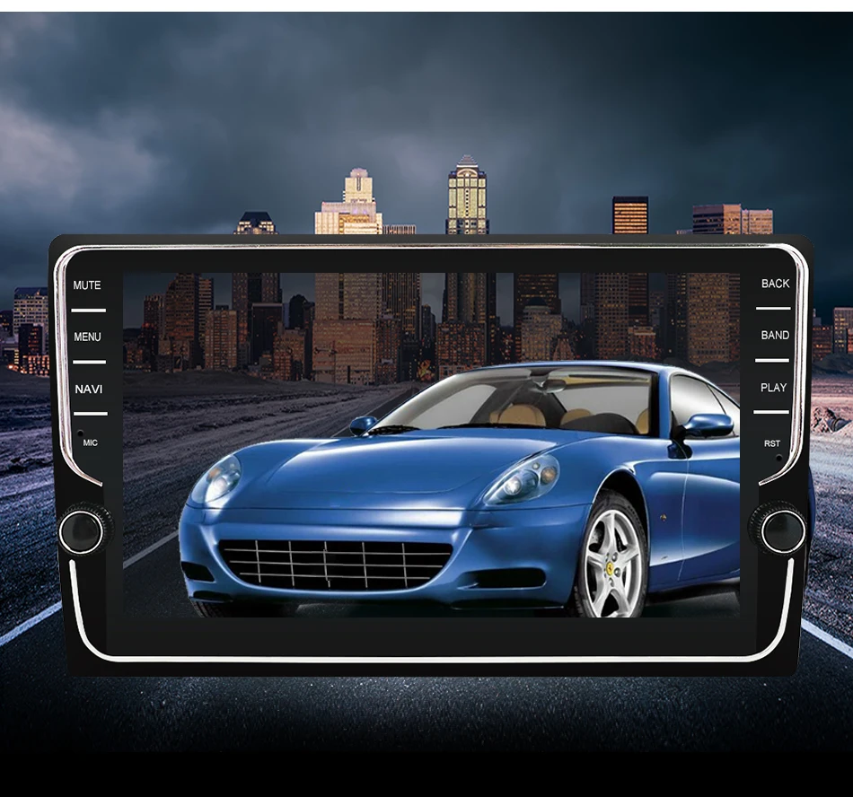 Eunavi 9 дюймов Android 9,0 универсальный автомобильный Радио стерео 4G 64G RK3399 2 din Автомобильный dvd-плеер на основе Android gps навигация wifi BT аудио