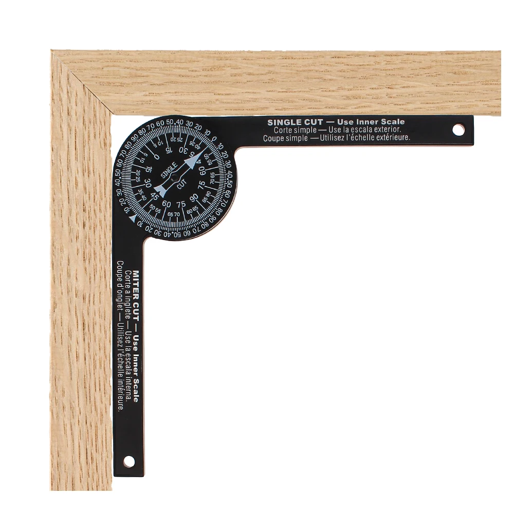 

Mitre Saw Protractor ABS Angle Finder Meter Gauge Tools Woodworking Scale Carpenter Angle Finder Level With Marking Pencil