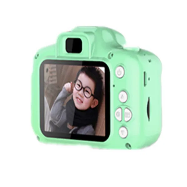Green 13MP 2 дюймов HD ЖК-дисплей Kinder цифровой видеокамерой 4X записывающая видеокамера с масштабированием свободного кроя в подарок - Цвет: Green