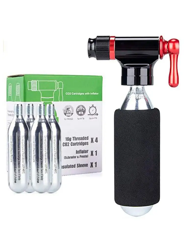 Насос CO2 для мини-велосипеда 6 шт./компл. французский Американский Портативный