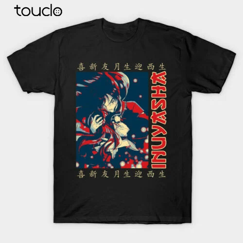 

Sesshomaru Inuyasha Feudal Fairy Tale Black T-Shirt For Anime Lovers Kagome