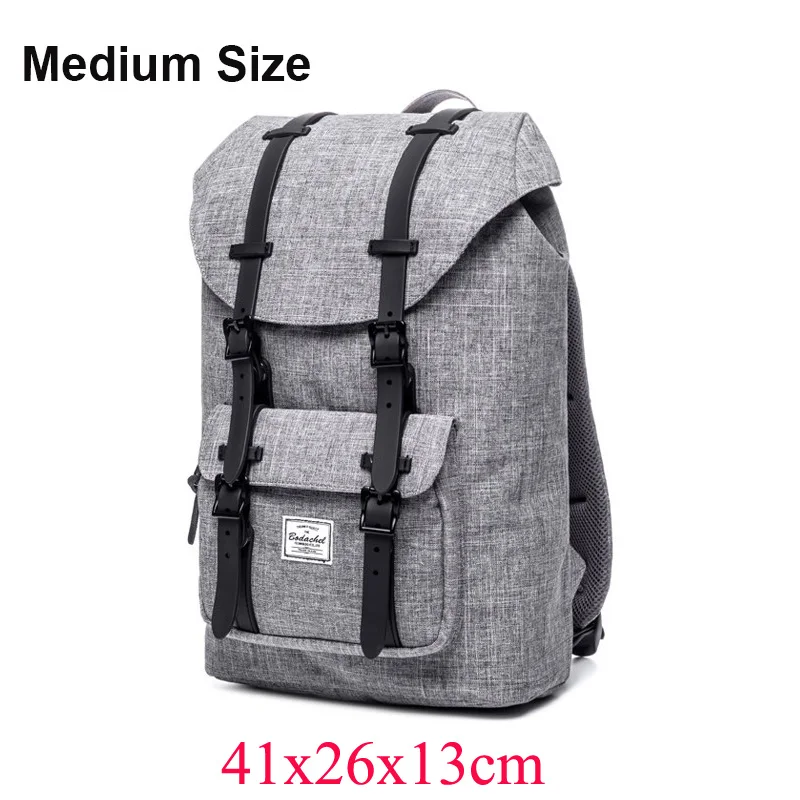grey medium Bodachel рюкзак маленькая Америка Мужская сумка Школьный рюкзак большой емкости рюкзак для ноутбука 24л стильный рюкзак Mochila - Цвет: grey medium
