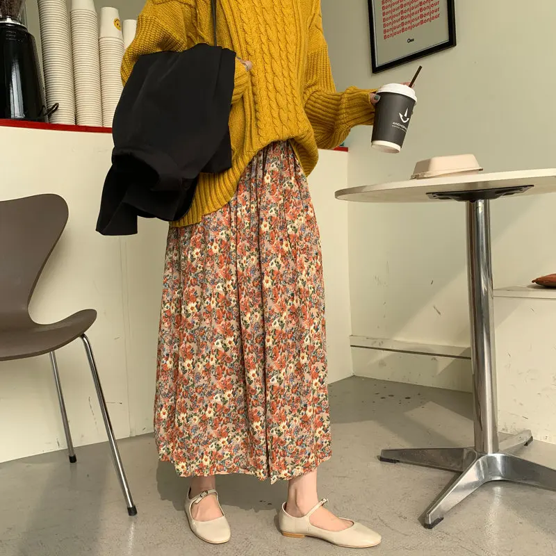 Шифоновые элегантные свободные юбки Alien Kitty с эластичной талией новый стиль 2020