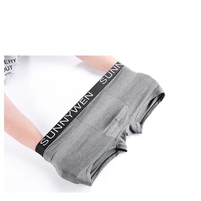 7pcs/lot Boxers Men's Panties Boxer Underpants Mens Underwear Sexy Breathable Solid Flexible Comfortable Shorts Boxers Homme