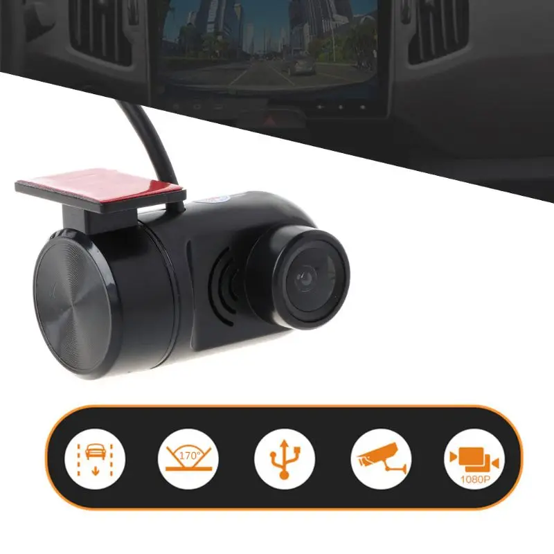 Автомобильный видеорегистратор с USB камерой для HD 170 градусов ночным видением и G