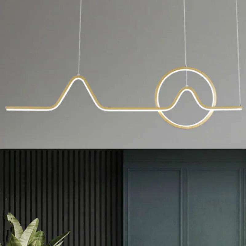 

Nordic post-modern bar counter restaurant led creative light luxury study bar light window front desk art Pendant Lights LB82917