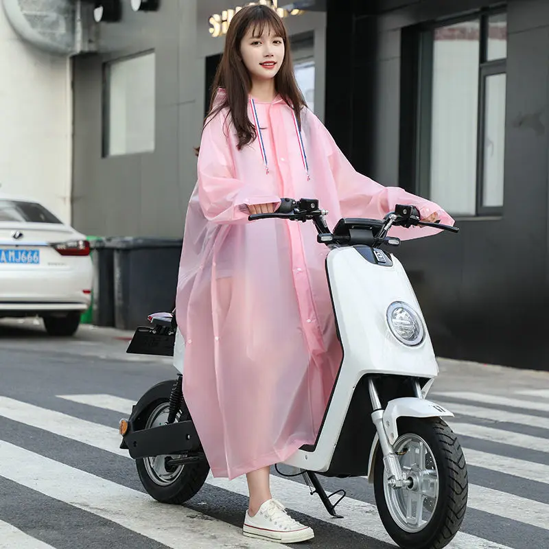 

Fashion adult raincoat to prevent rainstorm single men and women long electric bicycle to increase thickening waterproof poncho