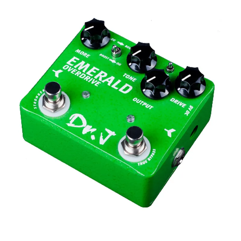 

Изумрудный аналоговый Внешний привод Dr. J, реальная байпас, Φ D60 с золотым гитарным педальным разъемом