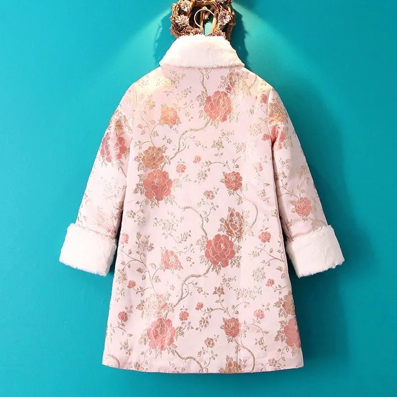 Женская зимняя парка с меховым воротником 2021 шерстяная верхняя одежда в стиле