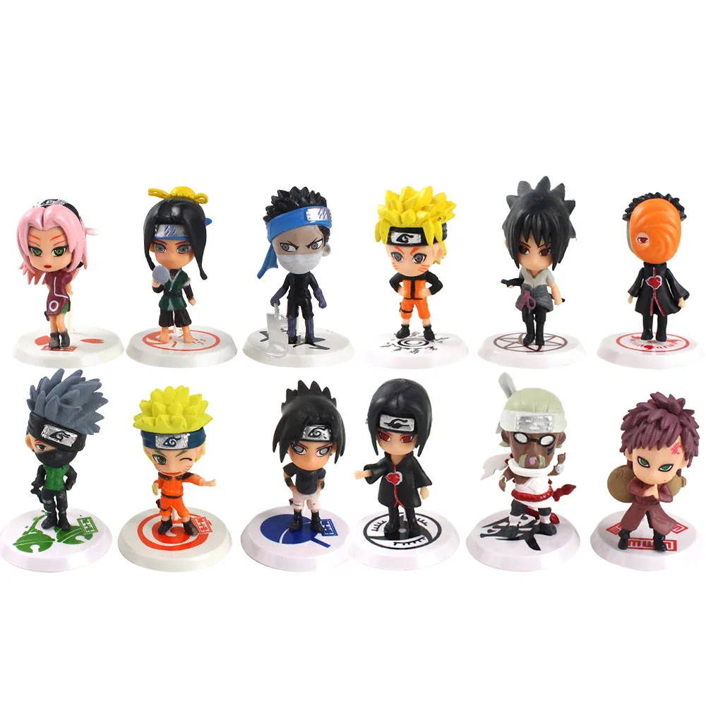 

6pcs/set 7cm Anime Decoration Dolls PVC Cartoon Model Figure Toys