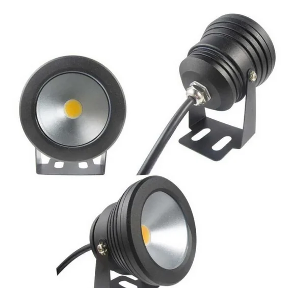 Светодиодная подводная лампа фонарь холодного белого и теплого света для