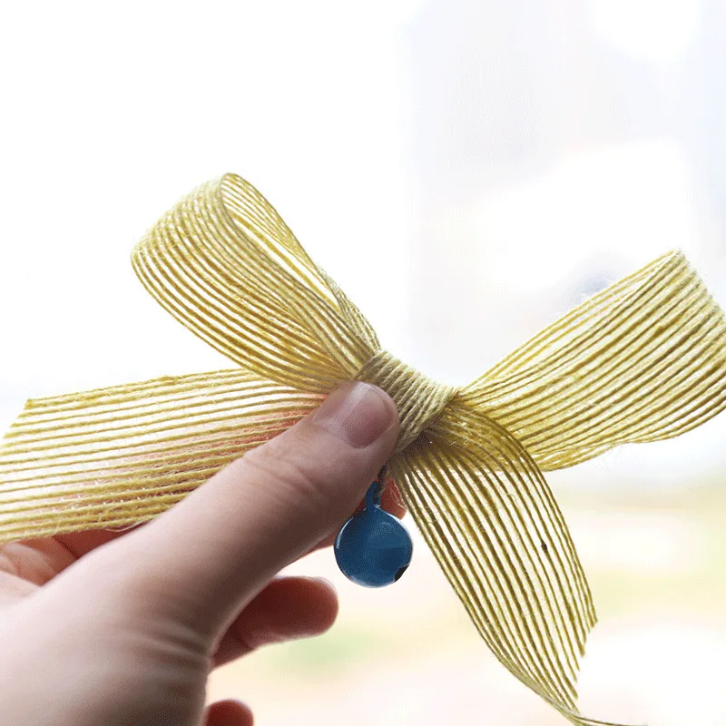 Рождественский эксклюзивный льняной бант подвеска для рождественской елки