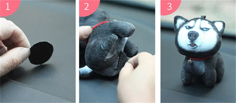 Мультяшный автомобильный орнамент 3D кошка собака кукла освежитель воздуха автомобиль Стайлинг приборной панели украшения игрушка для домашних животных Авто Подвесная собака кошка украшение автомобиля