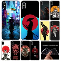 japan the samurai ninja soft silicone phone case for apple iphone 11 12 mini pro xr x xs max 7 8 6 6s plus 7g 6g 5 se cover sh
