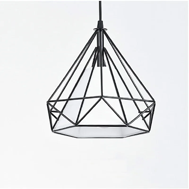 25 см винтажный промышленный деревенский потолочный светильник черный/белый