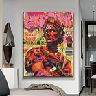 Граффити, поп-искусство, знаменитая статуя Julius Cesar, плакат и печать, Настенная картина для гостиной, домашний декор