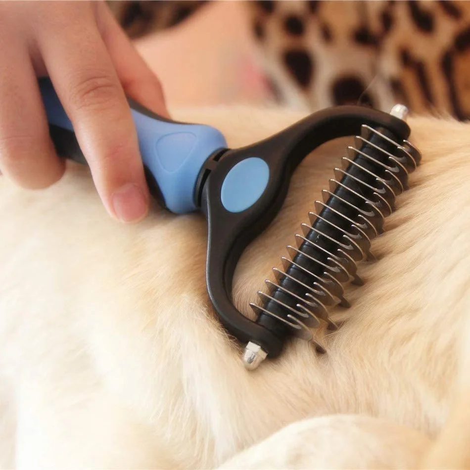 Щетка для груминга домашних питомцев Pretty &amp Better расческа удаления шерсти у собак