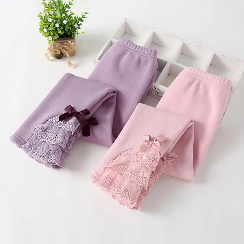 Теплые штаны для девочек весенне осенние леггинсы детская зимняя одежда милые