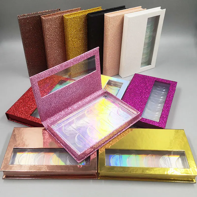 

Новинка 2022, пять пар книжек с открытым окном, коробка для точного монтажа, коробка для упаковки накладных ресниц, в наличии, с логотипом, 1 шт.