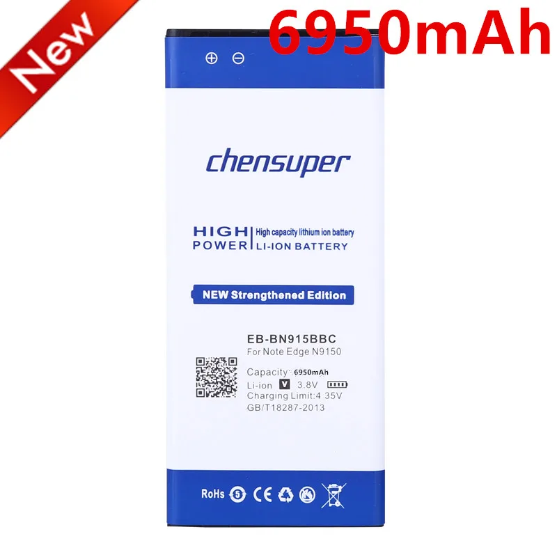Chensuper 6950mAh EB BN915BBC батарея для Samsung Galaxy Note Edge N915 N915A N915D N9150 N915K N915L N915S N915X|Аккумуляторы