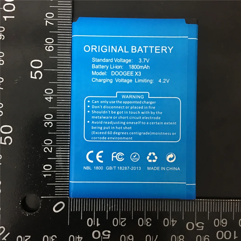

100% NEW High Quality 1800mAh Li-ion Replacement Battery for DOOGEE X3 Smartphone +Tracking Code
