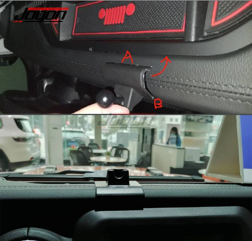 Автомобильный кронштейн для приборной панели GPS сотового телефона Jeep Wrangler JL 2018 2019
