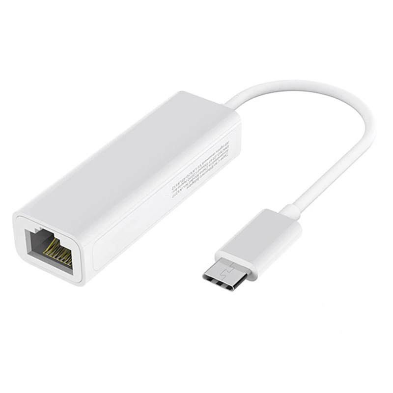 

Type C Ethernet Adapter 10/100Mbps Network Card RJ45 Type C USB C Lan Card for Windows Internet Cable