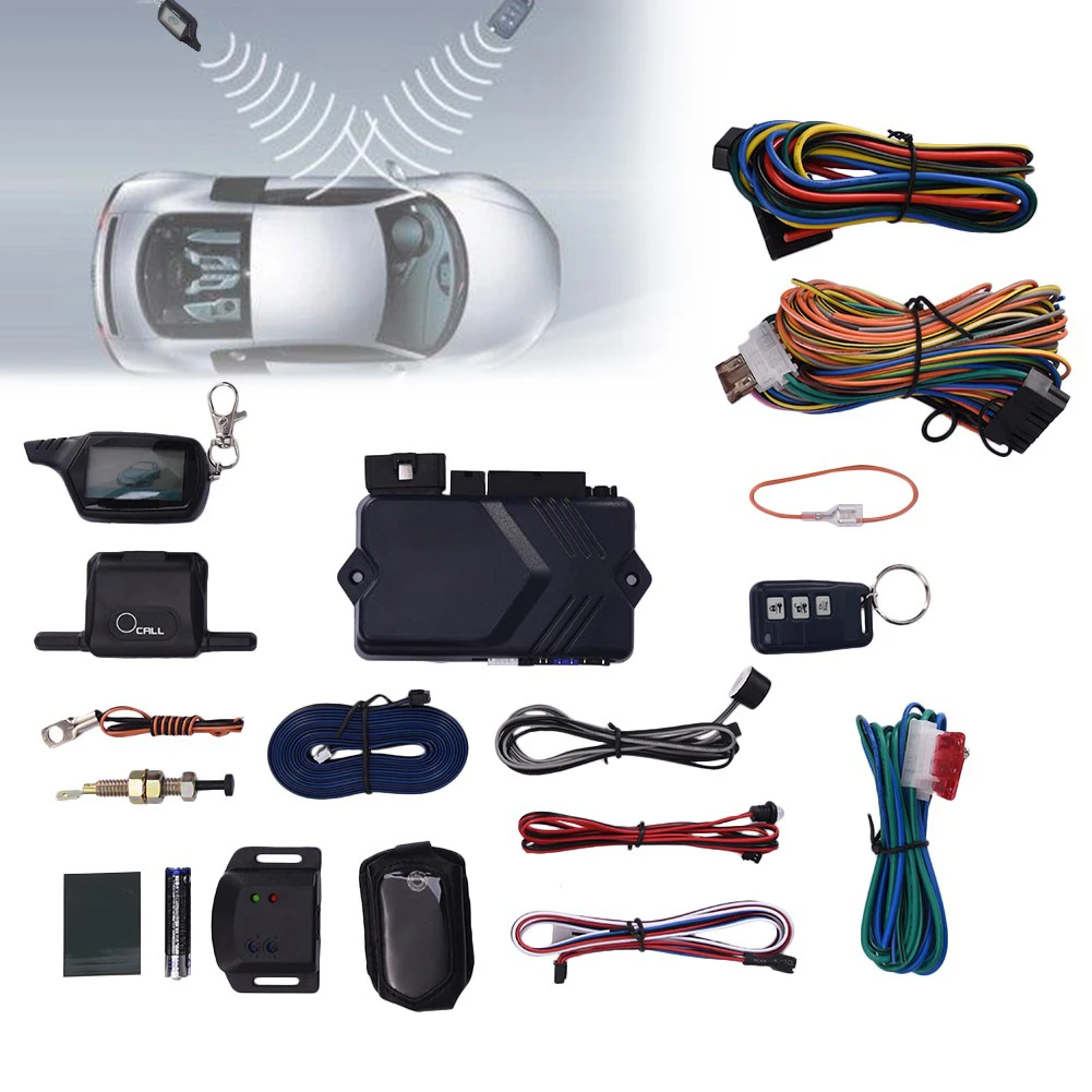 Двухсторонняя Автомобильная сигнализация русская и английская версия охранная