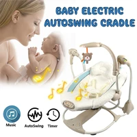childrens electric auto swing cradle crib magnetic vibration shaker music rocking chair baby high chair multifunctional cradle