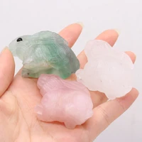 hot selling natural stone gems cute animal rabbit home furnishing ornaments decorations birthday exquisite gifts 50mm