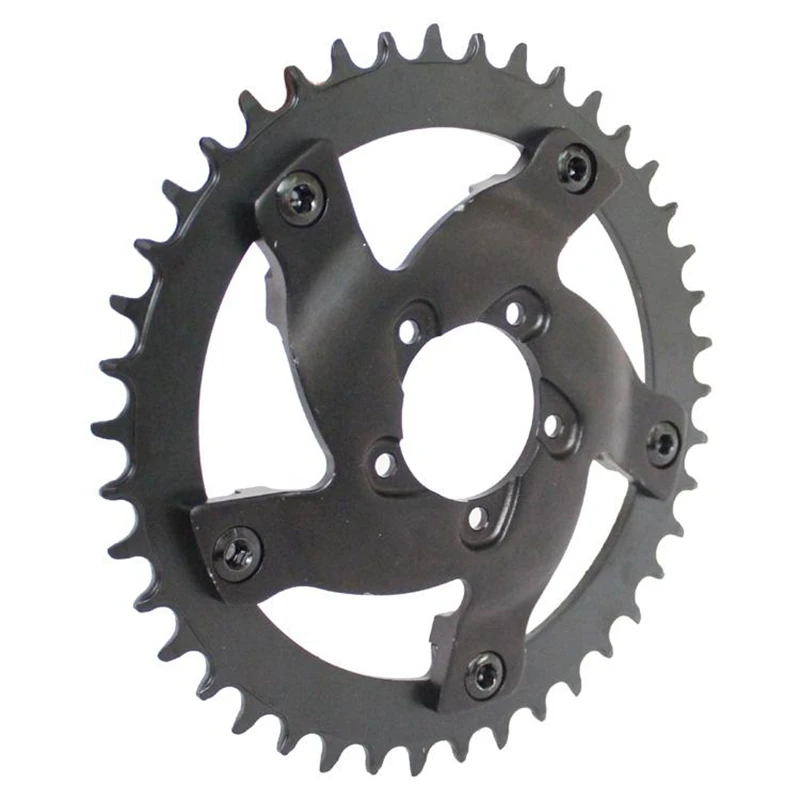 Цепное колесо и сменная цепь защитный адаптер 42T зубья цепного кольца для Bafang Bbshd
