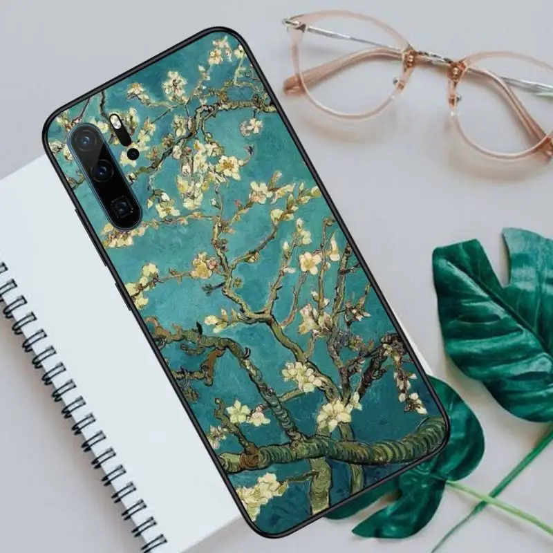 

Van Gogh Daisy sunflower Art Design Phone Case For Huawei P40 P20 P30 lite Pro P Smart 2019 Mate 40 20 10 Lite Pro Nova 5t