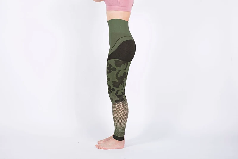 SALSPOR, камуфляжные Бесшовные Спортивные Леггинсы для женщин, Акула, фитнес, полые, обтягивающие леггинсы для спортзала, высокая талия, пуш-ап, эластичные штаны для йоги