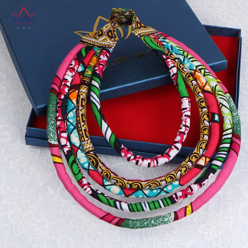 2020 ожерелье с Африканским восковым принтом бантом из Анкары ювелирные изделия
