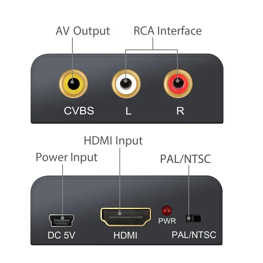 eSYNiC HDMI to 3RCA AV CVBS Video Sound Composite Converter 1080p For TV Blu Ray DVD Xbox PS3 PS4 Stere R/L Audio Adapter | Электроника