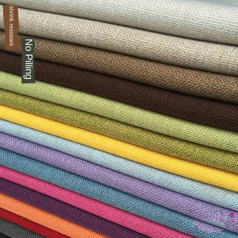 Ширина 58 &quotтолстая хлопчатобумажная ткань для обивки дивана двора однотонная