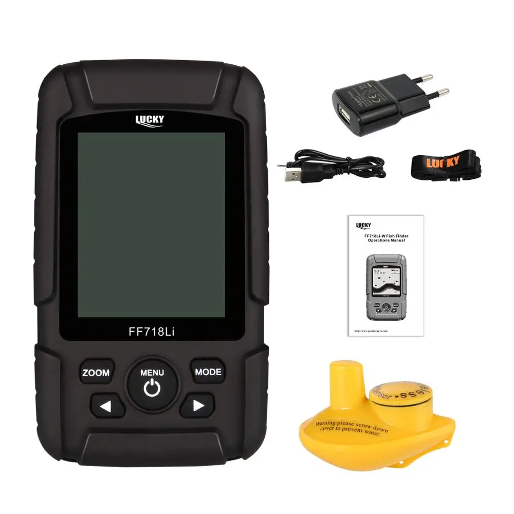 Эхолот-рыболокатор Lucky FF718Li-W водонепроницаемый беспроводной сонар | Спорт и