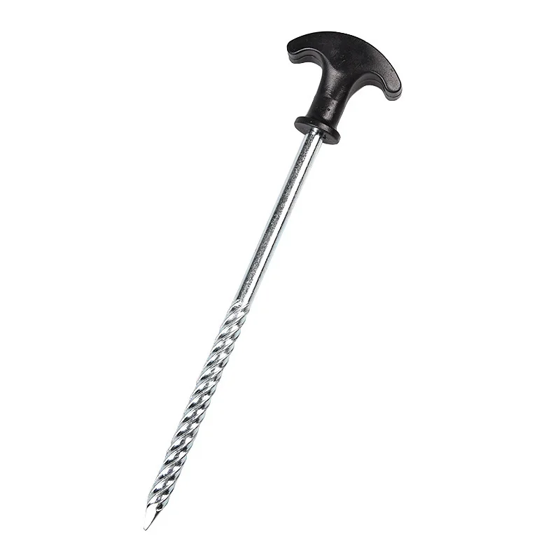 

Steel Tent Pegs Hooks Screw Outdoor 20cm Hiking Camping Stakes Nails Heavy Duty Firm Elements