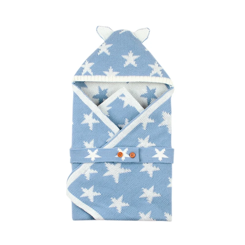 2019 вязаный конверт для новорожденных одеяло мультфильм Пеленальное Одеяло