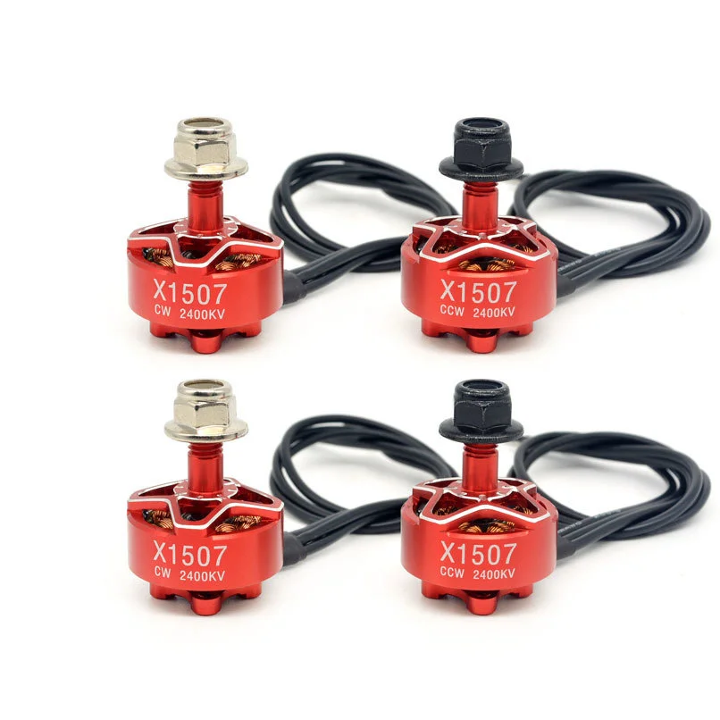 4 шт. 1507 кВ 3-6S CW & CCW бесщеточный двигатель для спортивного начинающего