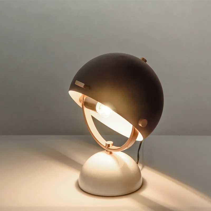 Американский Мрамор базовый шлем чехол Железный абажур настольной лампы