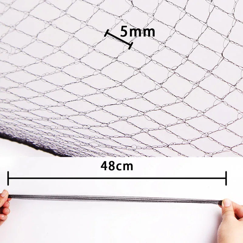 

5mm Hairdressing Nylon Hair Net Invisible Hair Net Net Hair Bun Elastic Edge Net Hair Hair Accessories Styling Woven Net