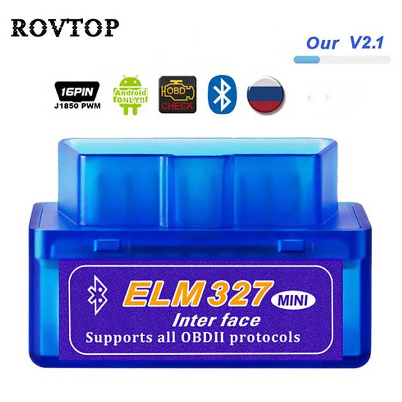 Супер Мини ELM327 Bluetooth V2.1/OBD2 ELM 327 сканер адаптер автомобильный диагностический инструмент для Android/Symbian для OBDII протокол