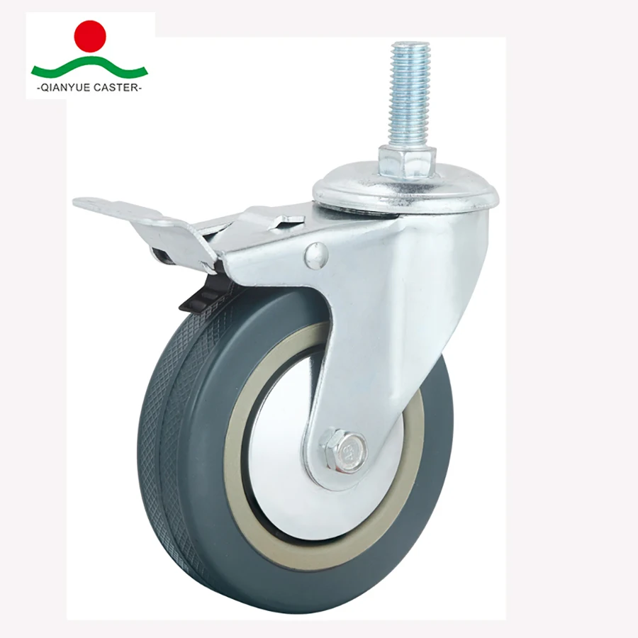 3 дюймов Серый Резина/ПВХ светильник долг ролики|Ролики| |