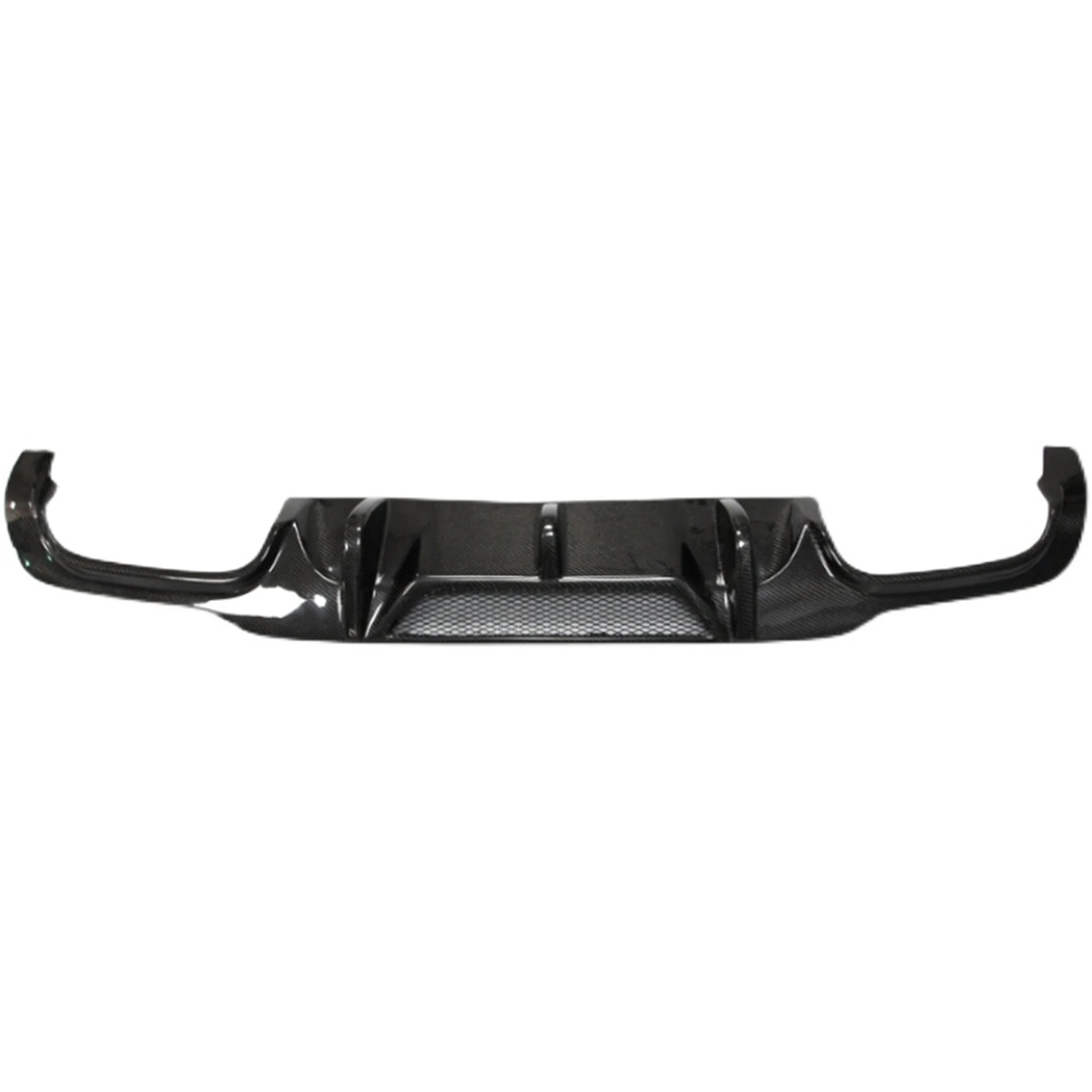 

For Mercedes Benz W204 C204 C63 AMG Bumper 2012-2015 Real Carbon Fiber V Style Replacement Rear Diffuser Spoiler Lip