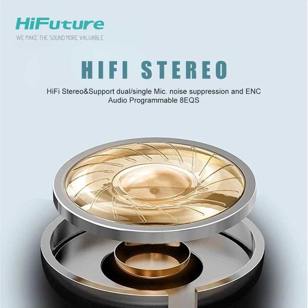 Hifuture Futurebuds с Hi-Res AudioTWS Bluetooth беспроводной наушник 12 часов время воспроизведения водонепроницаемый контроль крана 2 года гарантии